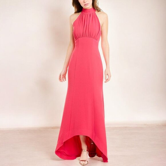C/Meo Collective Willing Sleeveless Halter Empire Hi-lo Long Maxi